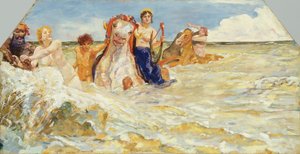 Dieux de la mer dans les vagues, 1884-85